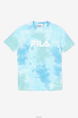 FILA Danmark - alivia tie dye t-shirt hvid/splish/all/latigo bay fila V4N06V1403