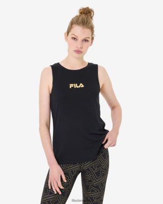 FILA Danmark - aria mesh tank fila sort V4N06V2948