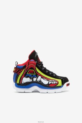 FILA Danmark - big kids' Grant Hill 2 racing hvid/lime punch/blå fila V4N06V2105