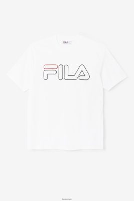 FILA Danmark - bydelstrøje fila hvid/sort/rød V4N06V278