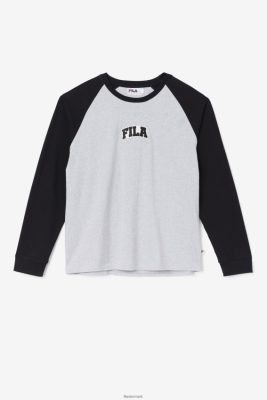 FILA Danmark - chet raglan t-shirt fila lys grå mergel/sort V4N06V308