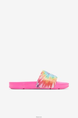 FILA Danmark - dame drifter slips dye fila multi/hvid/pink glo V4N06V1364
