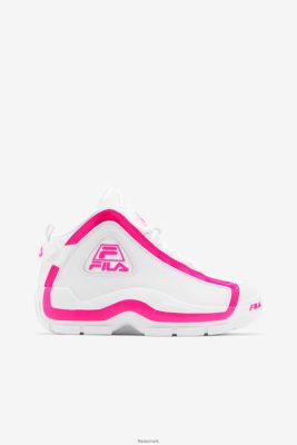 FILA Danmark - dame grant hill 2 fila hvid/pink glo V4N06V1184