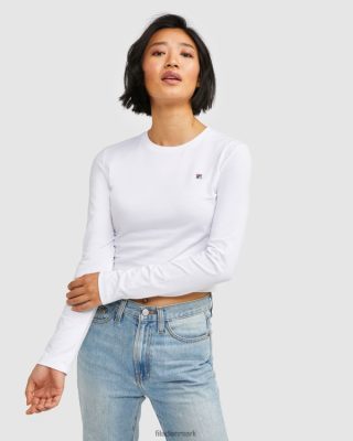 FILA Danmark - damemærke l/s t-shirt hvid fila V4N06V2885