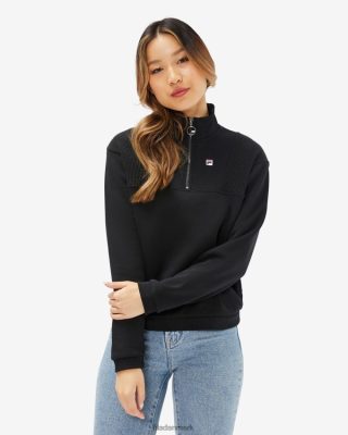 FILA Danmark - damemærke qtr zip fila sort V4N06V2972