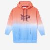 FILA Danmark - destiny oversized hættetrøje orange/charisma/cayenne fila V4N06V1535