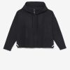 FILA Danmark - fi-lux cropped sort hættetrøje fila V4N06V1889