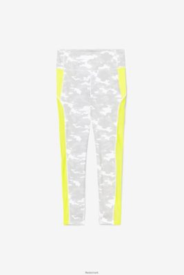 FILA Danmark - forza kontrast 7/8 leggings hvid/svovl fila V4N06V1967