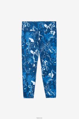 FILA Danmark - forza slanke 7/8 leggings marineblå marmor fila V4N06V1985