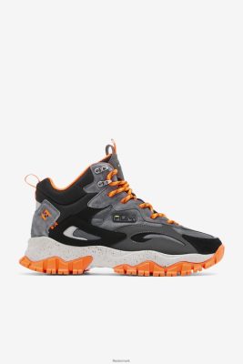 FILA Danmark - herre ray tracer tr 2 mid fila castlerock/sort/orange V4N06V92
