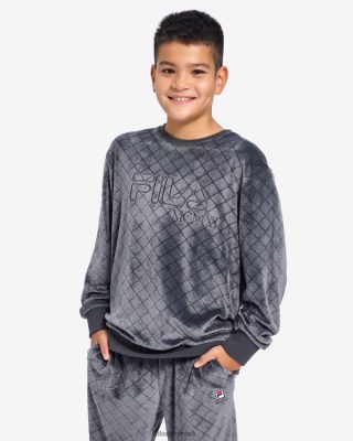 FILA Danmark - kid's sloane crew sort østers fila V4N06V3149