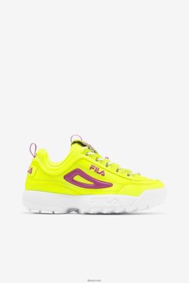 FILA Danmark - kvinders disruptor 2 premium gul/orkidé blomst/hvid fila V4N06V1169
