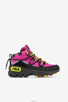 FILA Danmark - kvinders grant hill 1 x trailpacer pink glød/sort/gul fila V4N06V1247
