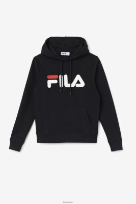 FILA Danmark - lucy hættetrøje sort/gardenia/rød fila V4N06V1523
