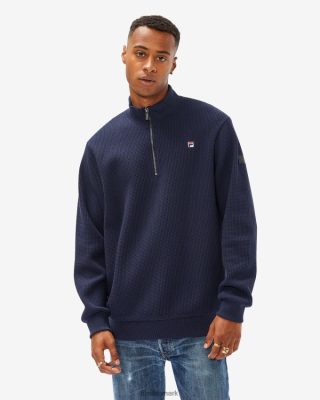 FILA Danmark - mænds badge 2.0 qtr zip new navy fila V4N06V2633