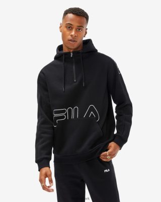 FILA Danmark - mænds jay qtr zip fila sort V4N06V2606