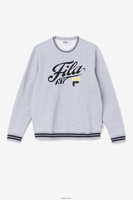 FILA Danmark - taylor crewneck sweatshirt lysegrå mergel/sort/mimosa fila V4N06V497