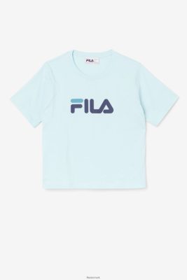 FILA Danmark - thea tee fila iced aqua/navy/biscay bay V4N06V1448