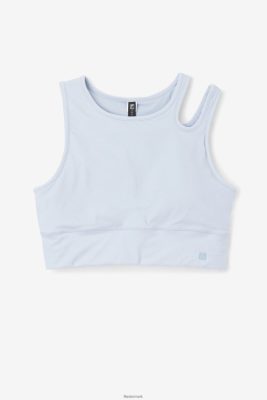 FILA Danmark - uplift skive crop bh top fila blå tåge V4N06V1856