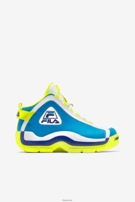FILA Sandaler - atomare blå/gul/hvid damegrant bakke 2 fila V4N06V1188