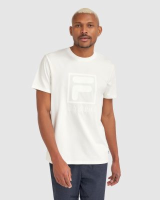 FILA Sandaler - hvid fila sahand-t-shirt til mænd V4N06V2403
