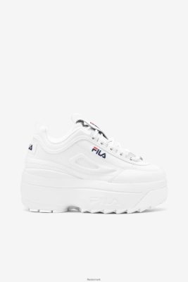 FILA Sandaler - hvid/marineblå/rød fila dame disruptor 2 wedge V4N06V1137