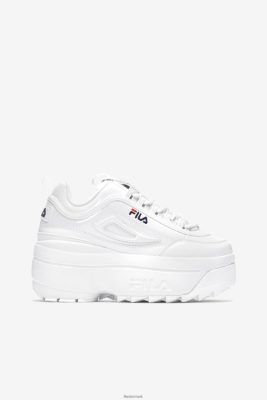 FILA Sandaler - hvid/marineblå/rød kvinders disruptor 2 kile patent fila V4N06V1140