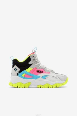 FILA Sandaler - hvid/sort/blåfisk fila dame ray tracer tr 2 mid V4N06V1227