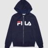 FILA Sandaler - ny marineblå fila klassisk hættetrøje med lynlås til børn V4N06V3093