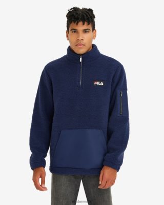 FILA Sandaler - ny marineblå herre cole teddy qtr zip fila V4N06V2610
