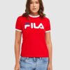 FILA Sandaler - rød fila klassisk t-shirt til kvinder V4N06V2895