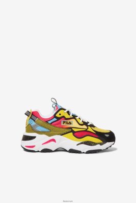 FILA Sandaler - sort/diva pink/hvid store børns ray tracer apex fila V4N06V2160