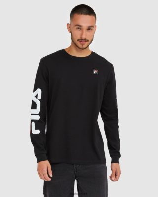 FILA Sandaler - sort fila klassisk langærmet t-shirt til mænd V4N06V2463