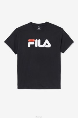 FILA Sandaler - sort/hvid/rød fila logo-t-shirt til mænd V4N06V267