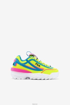 FILA Sko - fila big kids' disruptor 2 exp gul/atomic blå/pink V4N06V2053