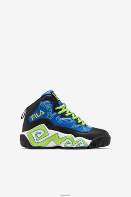FILA Sko - fila blå/sort/lime punch store børns mb V4N06V2110