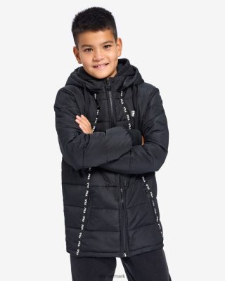 FILA Sko - fila boys maxim puff jakke sort V4N06V3163