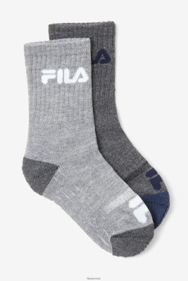FILA Sko - fila grey multi børns polstret crew sok 6-pack V4N06V1072