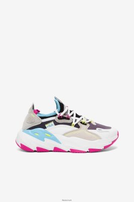 FILA Sko - fila hvid/pink glo/bluefish kvinders ray tracer evo 2 V4N06V1306