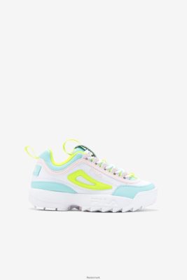 FILA Sko - fila little kids' disruptor 2 premium hvid/gul/blå V4N06V2197