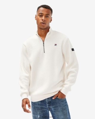 FILA Sko - fila mænds badge 2.0 qtr zip kokoscreme V4N06V2629