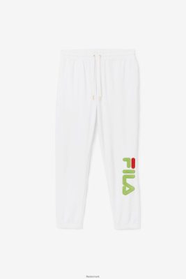 FILA Sko - fila mansur velourbuks hvid/skovgrøn/rød V4N06V601