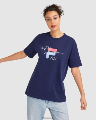 FILA Sko - fila new navy cinzia t-shirt til kvinder V4N06V2836