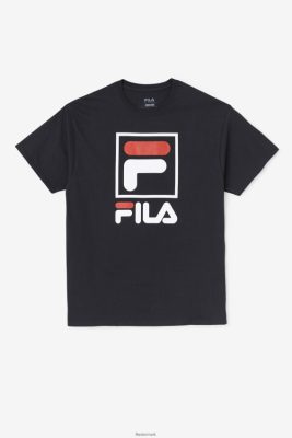 FILA Sko - fila sort/hvid/rød stablet t-shirt V4N06V304