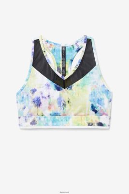 FILA Sko - fila tie dye/sort/hvid uplift racerback bh top V4N06V1804